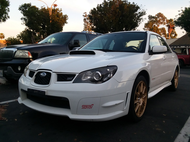 Day 1, first minute after finalizing the purchase of my STi in November